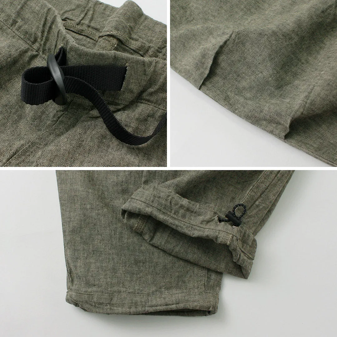 Ilcio una ochenta / pantalones de lino de brezo