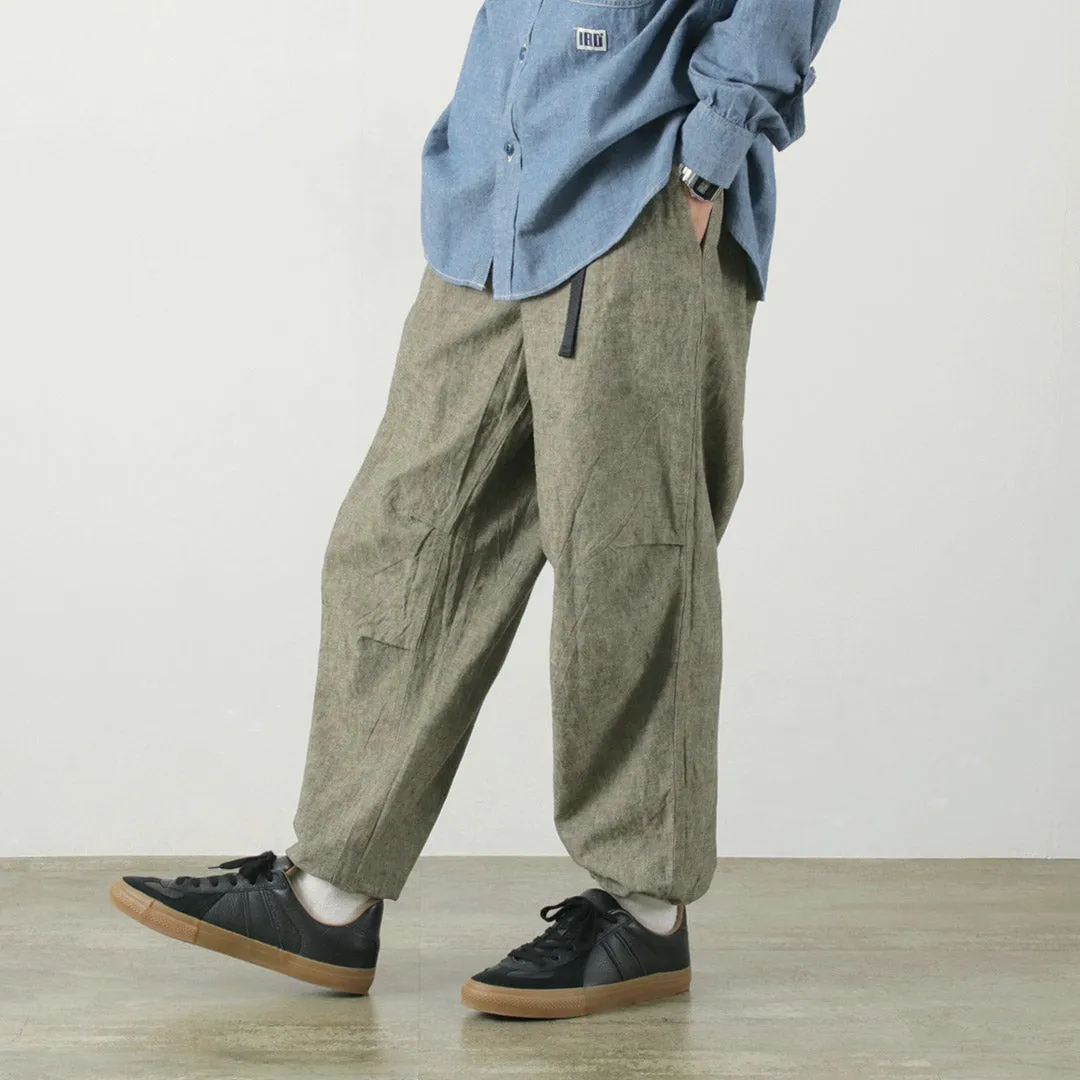 Ilcio una ochenta / pantalones de lino de brezo