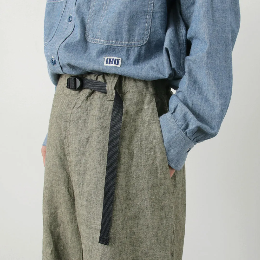 Ilcio una ochenta / pantalones de lino de brezo