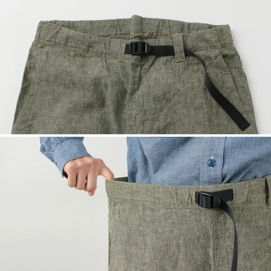 Ilcio una ochenta / pantalones de lino de brezo