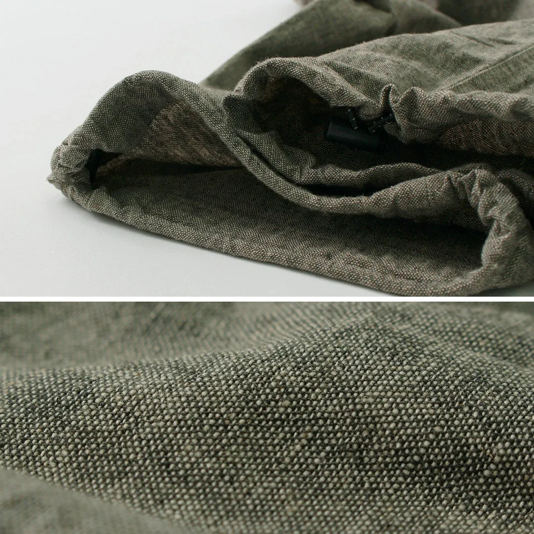 Ilcio una ochenta / pantalones de lino de brezo