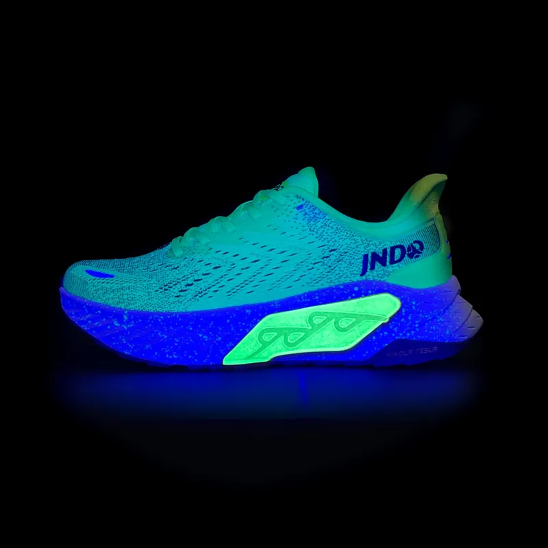 Jndo ballena saltando brillo en las zapatillas oscuras zapatillas de diseño para hombres