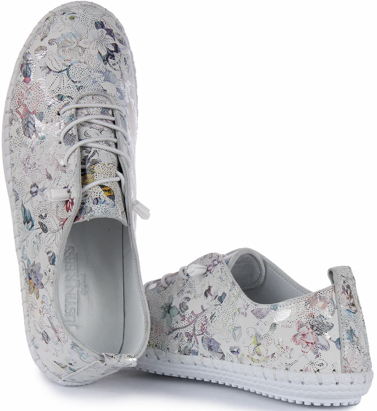 JUSTINREESS Lexi Zapatos de trabajo de piel para mujer en negro