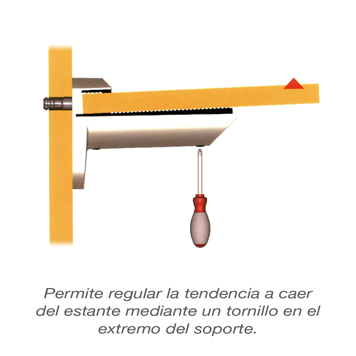 KAIMAN  SOPORTE ESTANTES REGULABLE DE 7 A 41 MM
