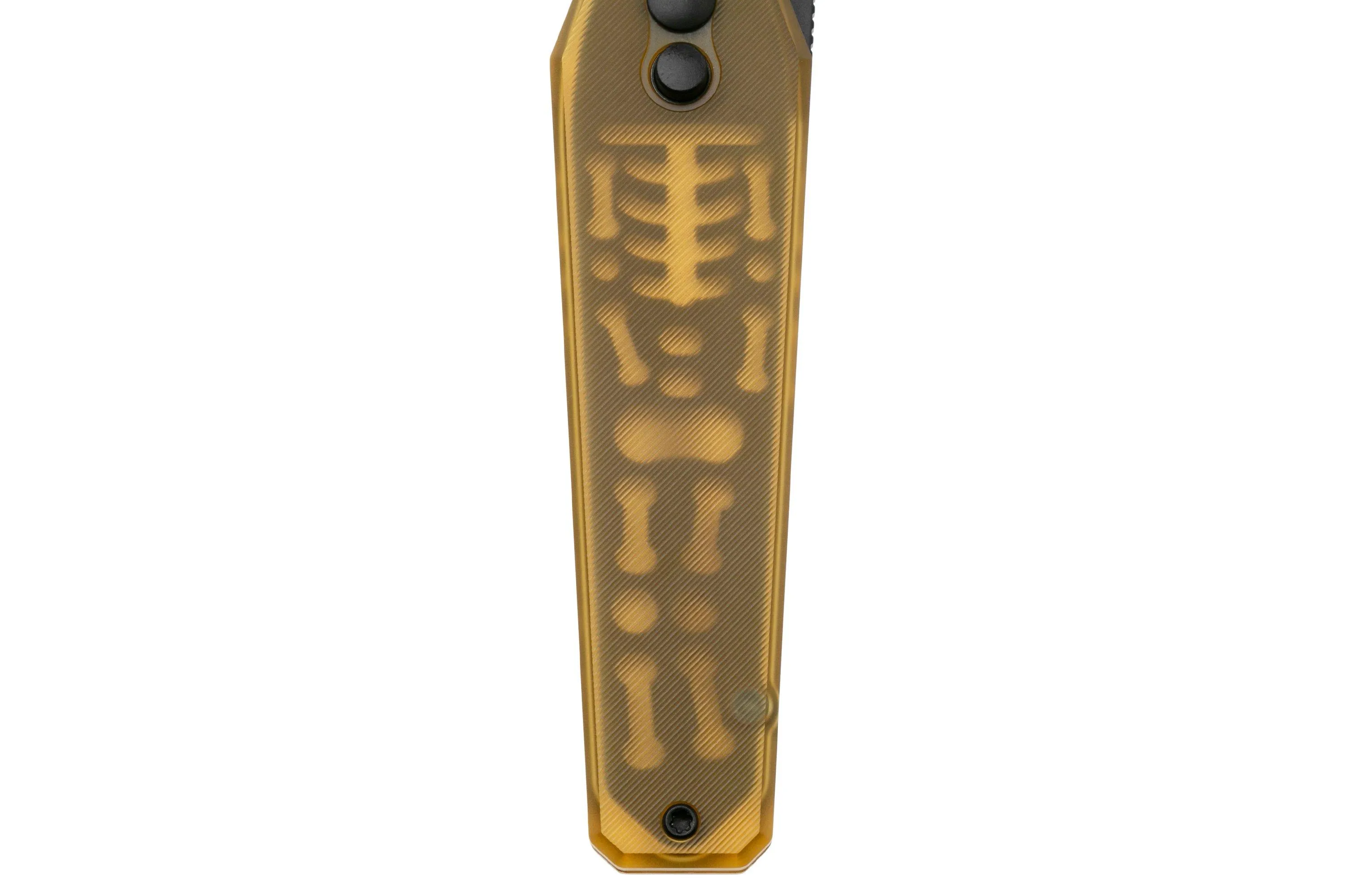 KIZER TOMB V3692A1, BLACK NITROV, YELLOW PEI NAVAJA, DISEñO DE BRADLEY DIAZ