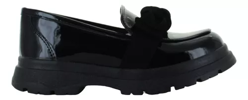 Lady One Zapato Mocasin Moda Formal Moño Charol Niña 89624