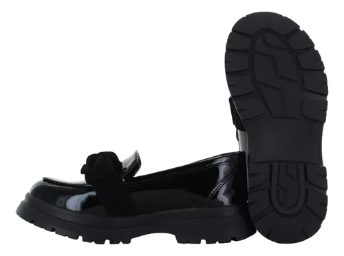 Lady One Zapato Mocasin Moda Formal Moño Charol Niña 89624