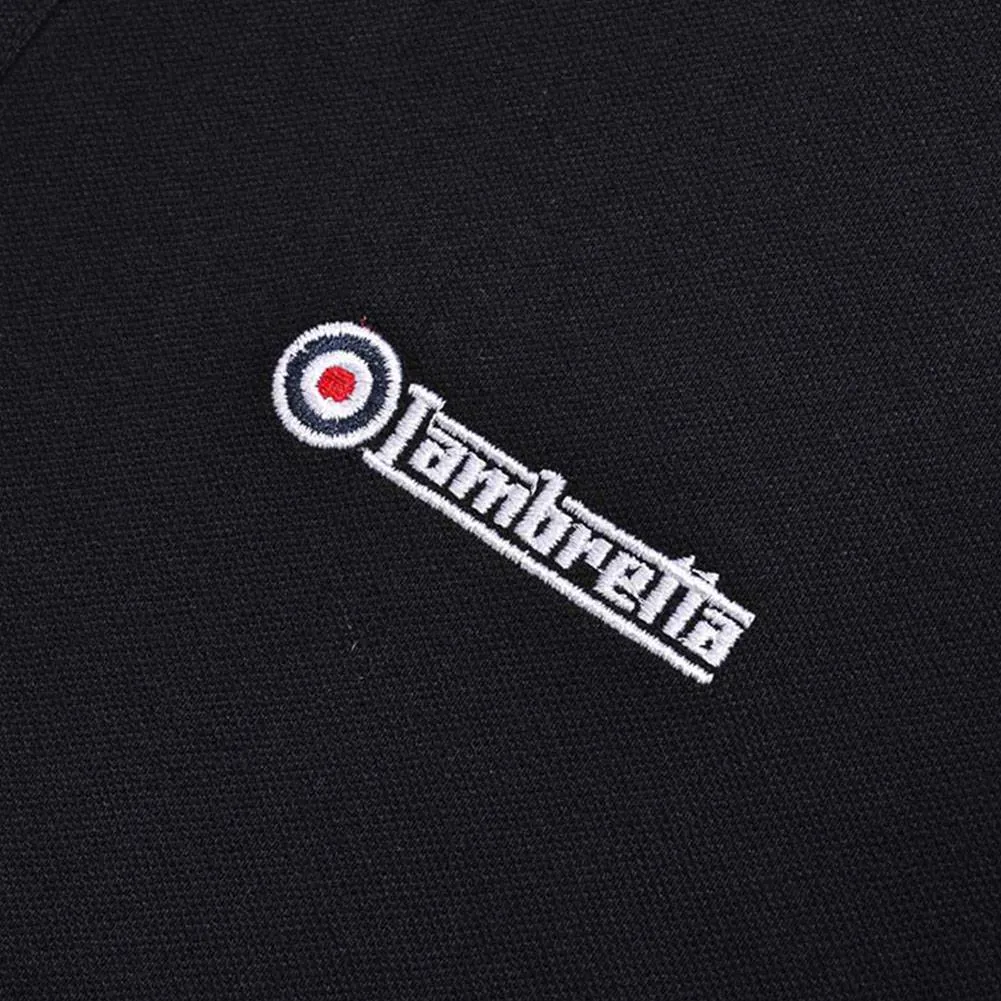 LAMBRETTA PUNTA DOBLE HOMBRE POLO DE MANGA LARGA SS3224B/W