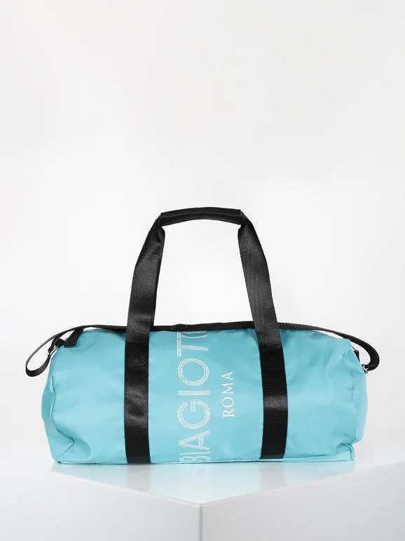 Laura Biagiotti Bolsa de viaje de nailon con escritura