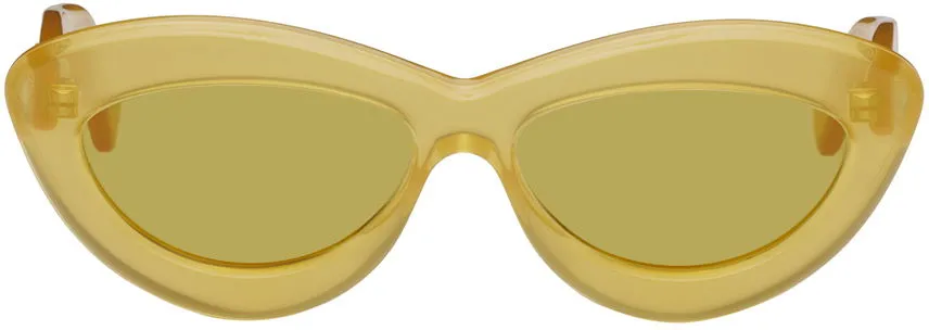 LOEWE YELLOW CATEYE SUNGLASSES