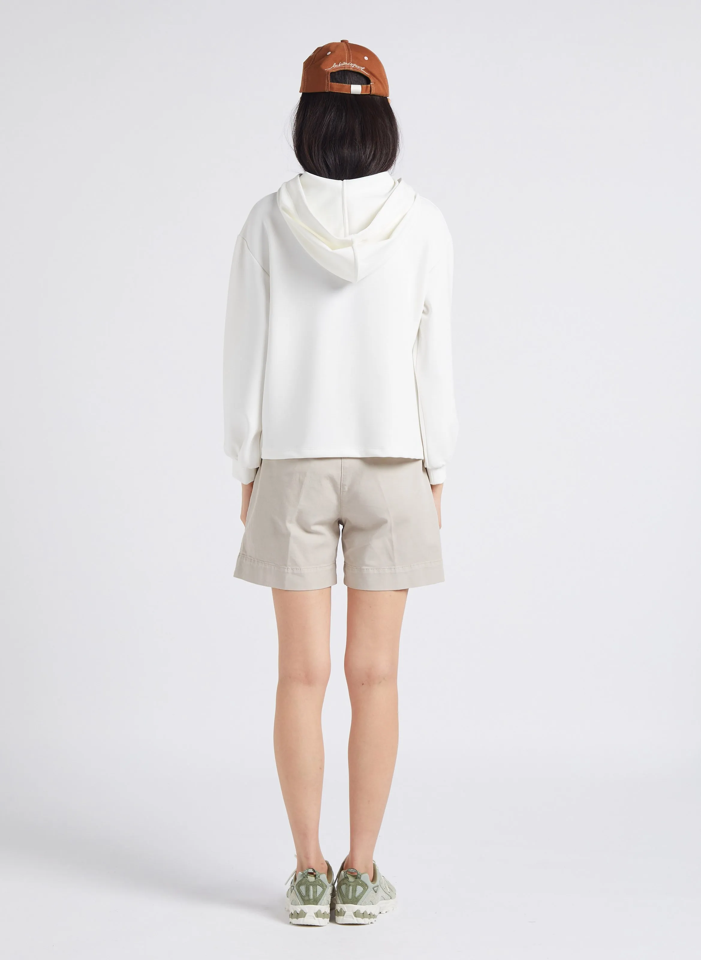 MAISON 123 CADIX  SUDADERA HOLGADA CON CAPUCHA EN BEIGE