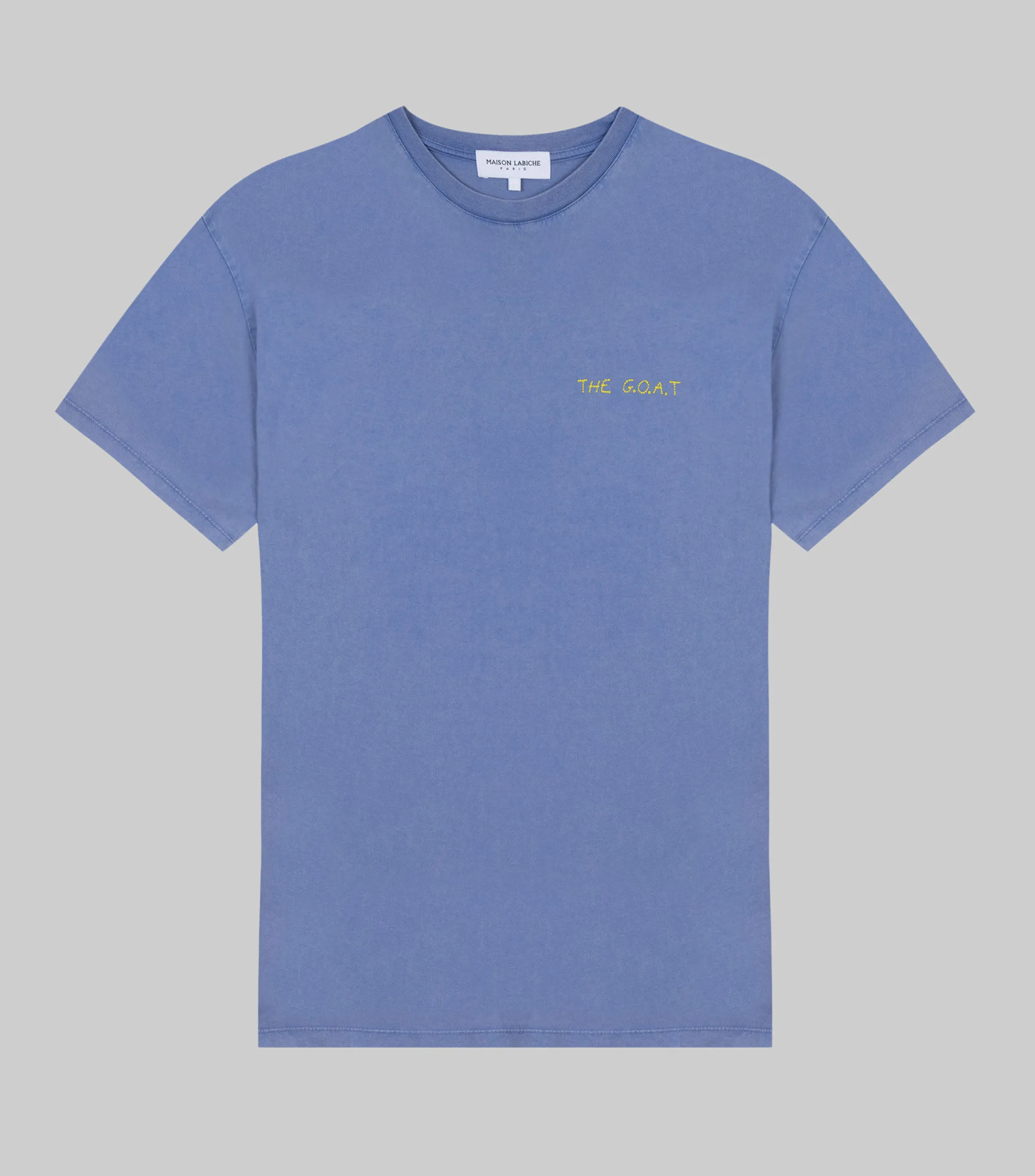 Maison Labiche Playera de cuello redondo y manga corta con bordado Hombre