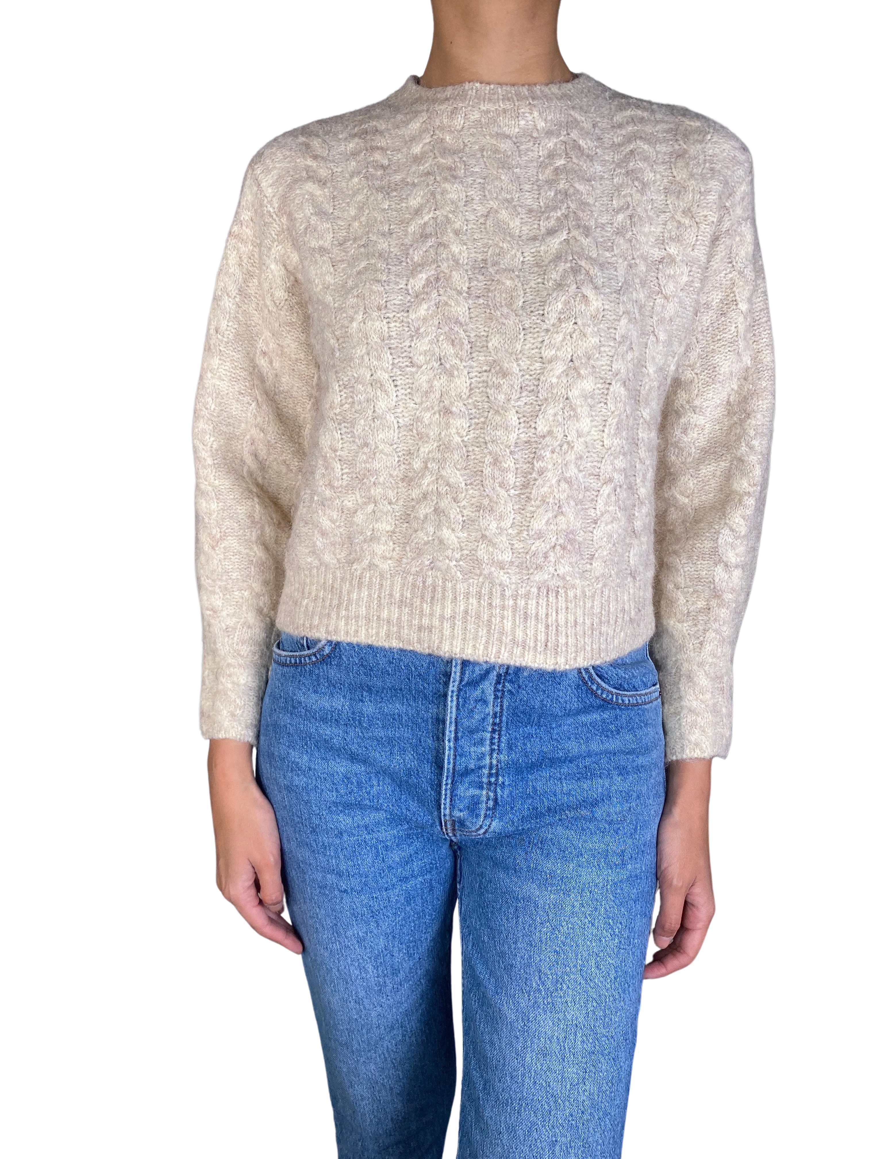 MANGO Sweater Beige