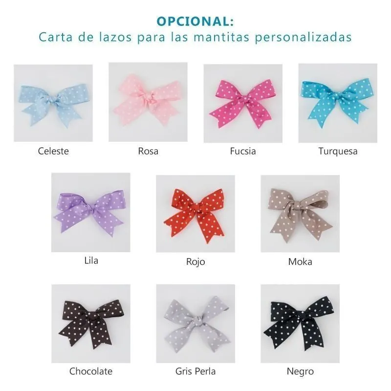 Manta personalizada bebé Lazo