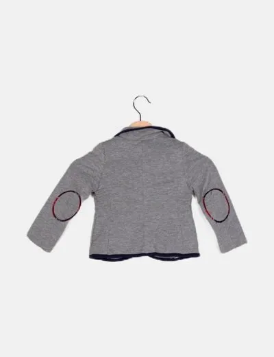 Mayoral Chaqueta gris ribetes azul