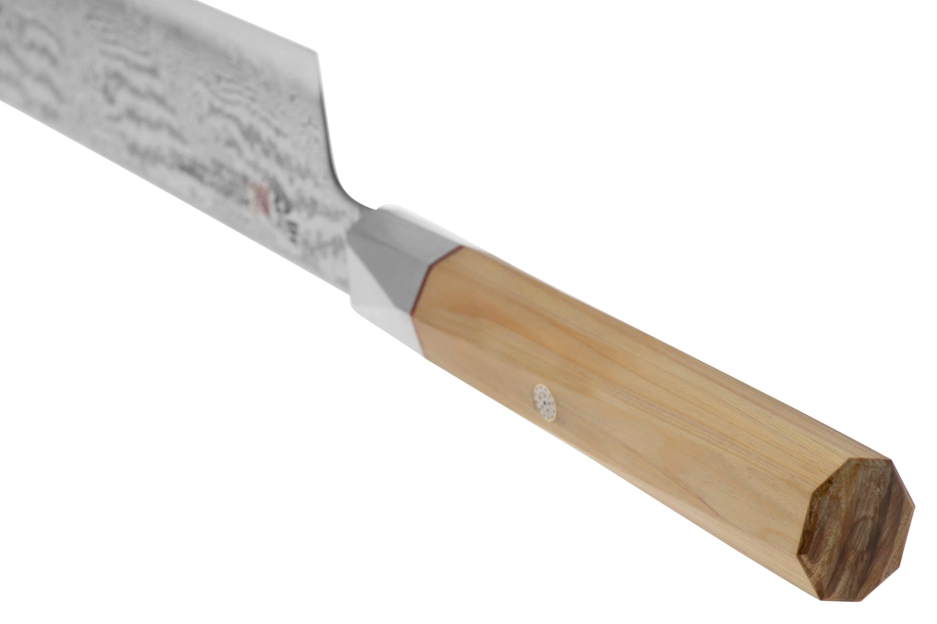 MCUSTA ZANMAI GYUTO ZBX23005DS, 33LAYER DAMASCUS/VG10, HINOKI HANDLE, KNIVESANDTOOLS EXCLUSIVE, CUCHILLO DE CHEF, 21 CM