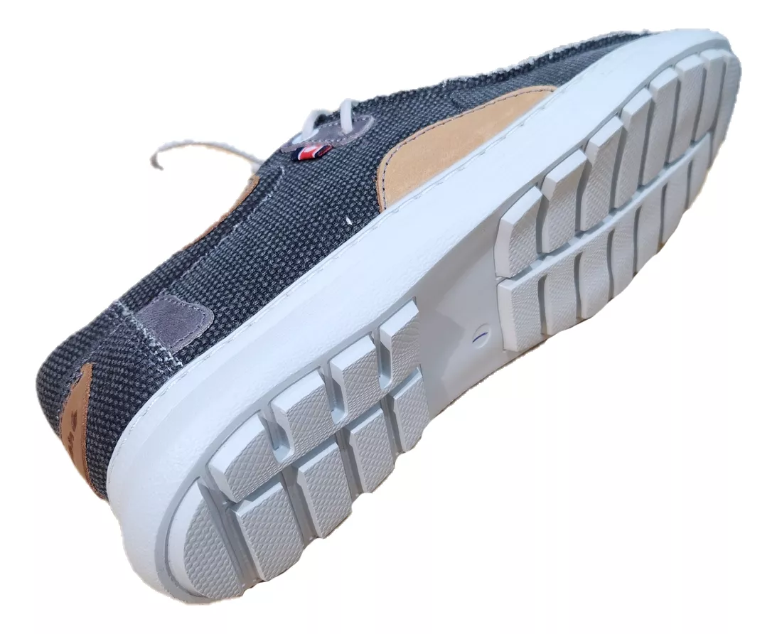 Mocasín Náutico Liviano Zurich Lona 848/pa Cordones Hombre