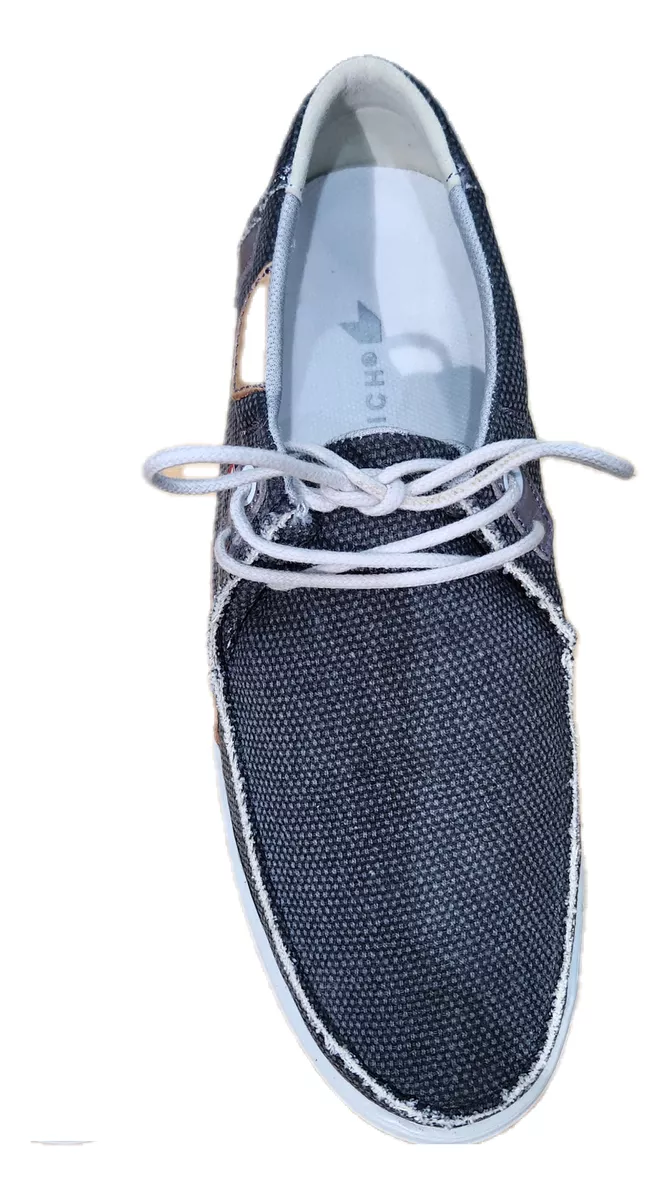 Mocasín Náutico Liviano Zurich Lona 848/pa Cordones Hombre