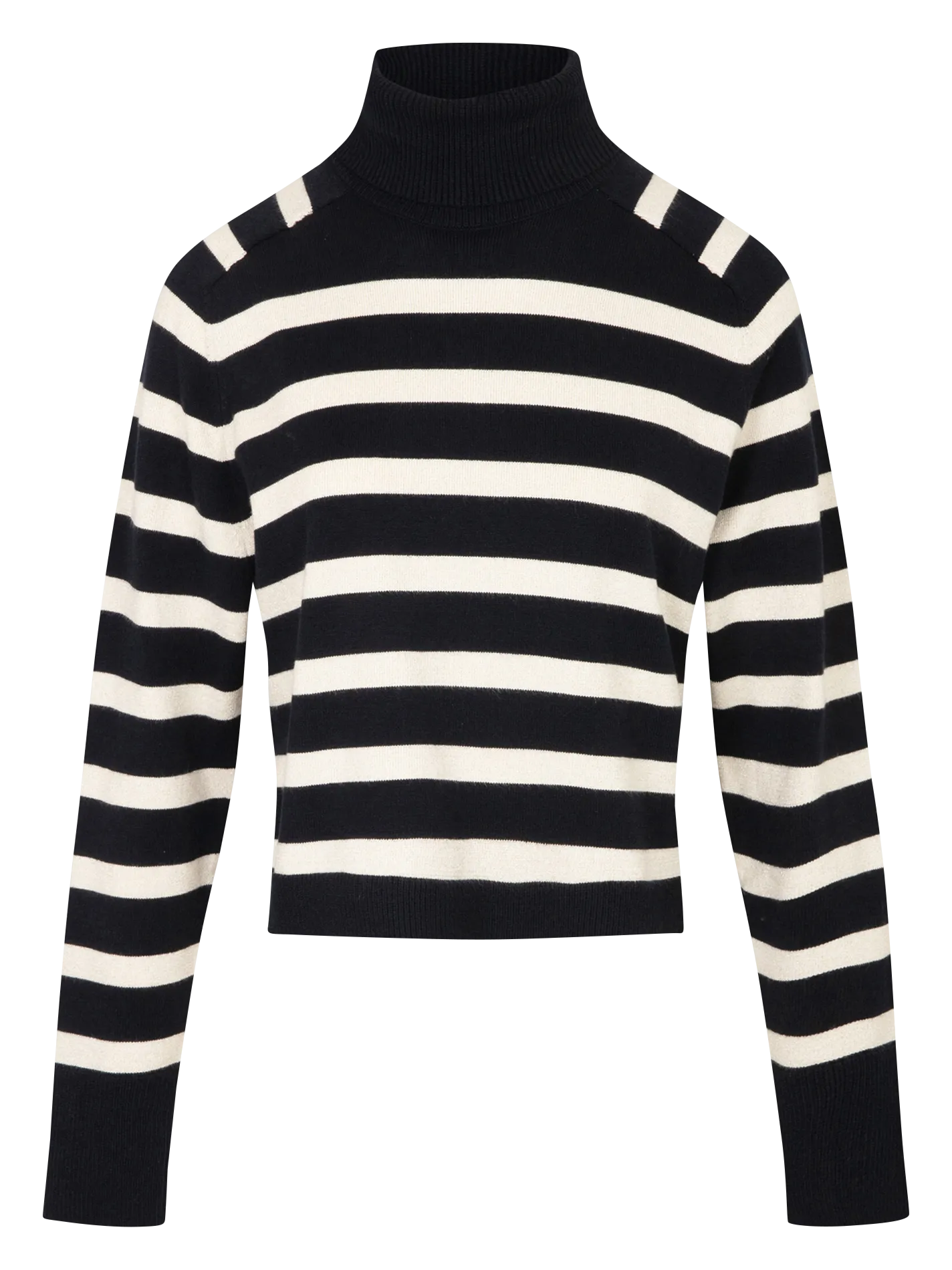 MORGAN MLAGON  JERSEY RECTO CON CUELLO VUELTO EN AZUL