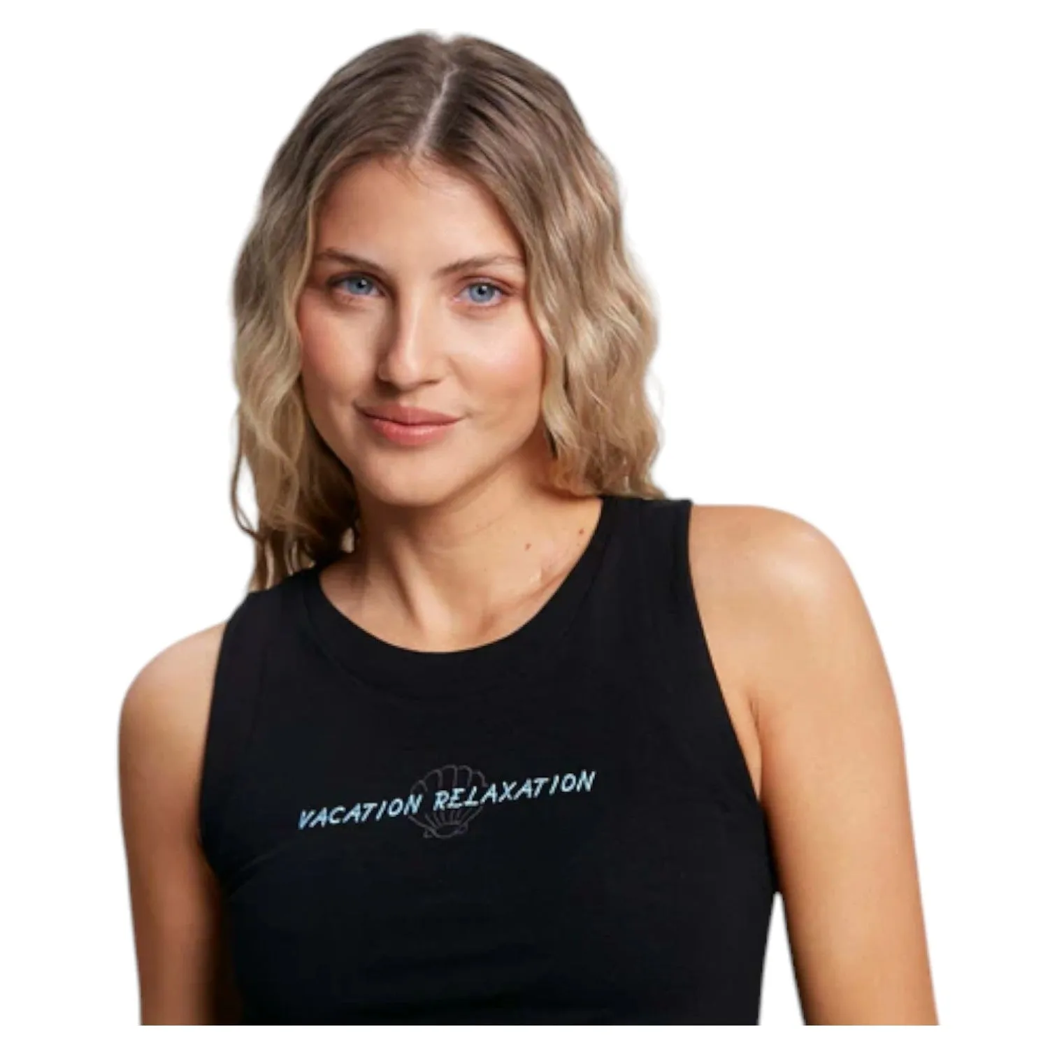 Musculosa Rusty Mujer Vacation Negro