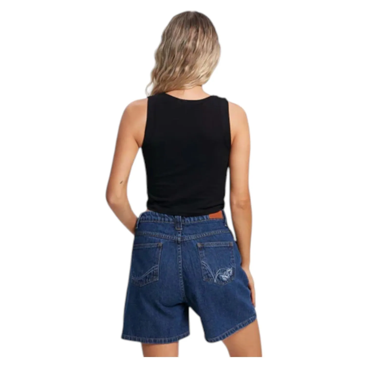 Musculosa Rusty Mujer Vacation Negro