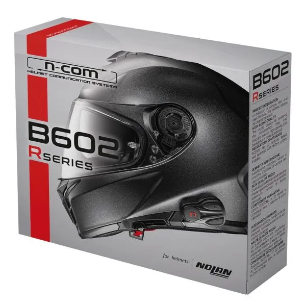 NOLAN N40 5 RESOLUTE NCOM FLAT BLACK WHITE 16 + KIT BLUETOOTH B602R 