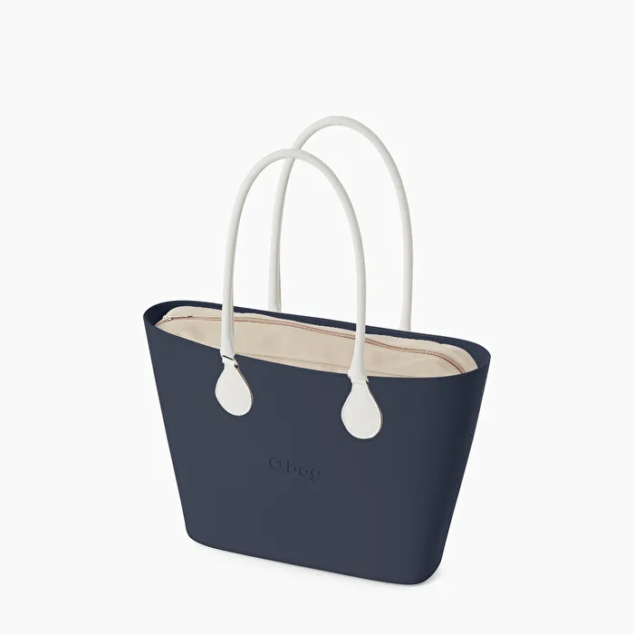 O bag urban azul marino arena y leche