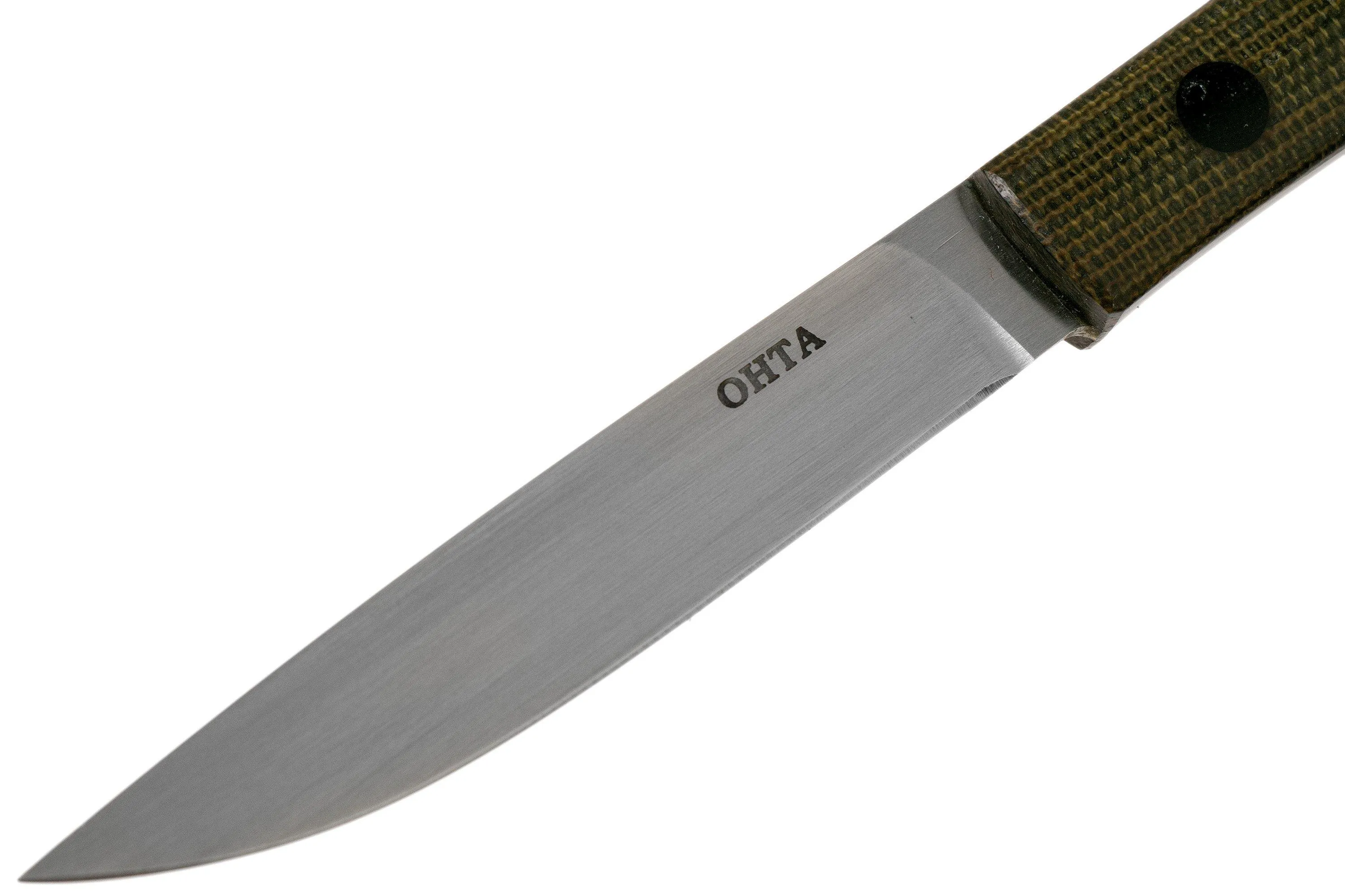 Ohta OFB SS 75 Green Canvas Micarta cuchillo fijo