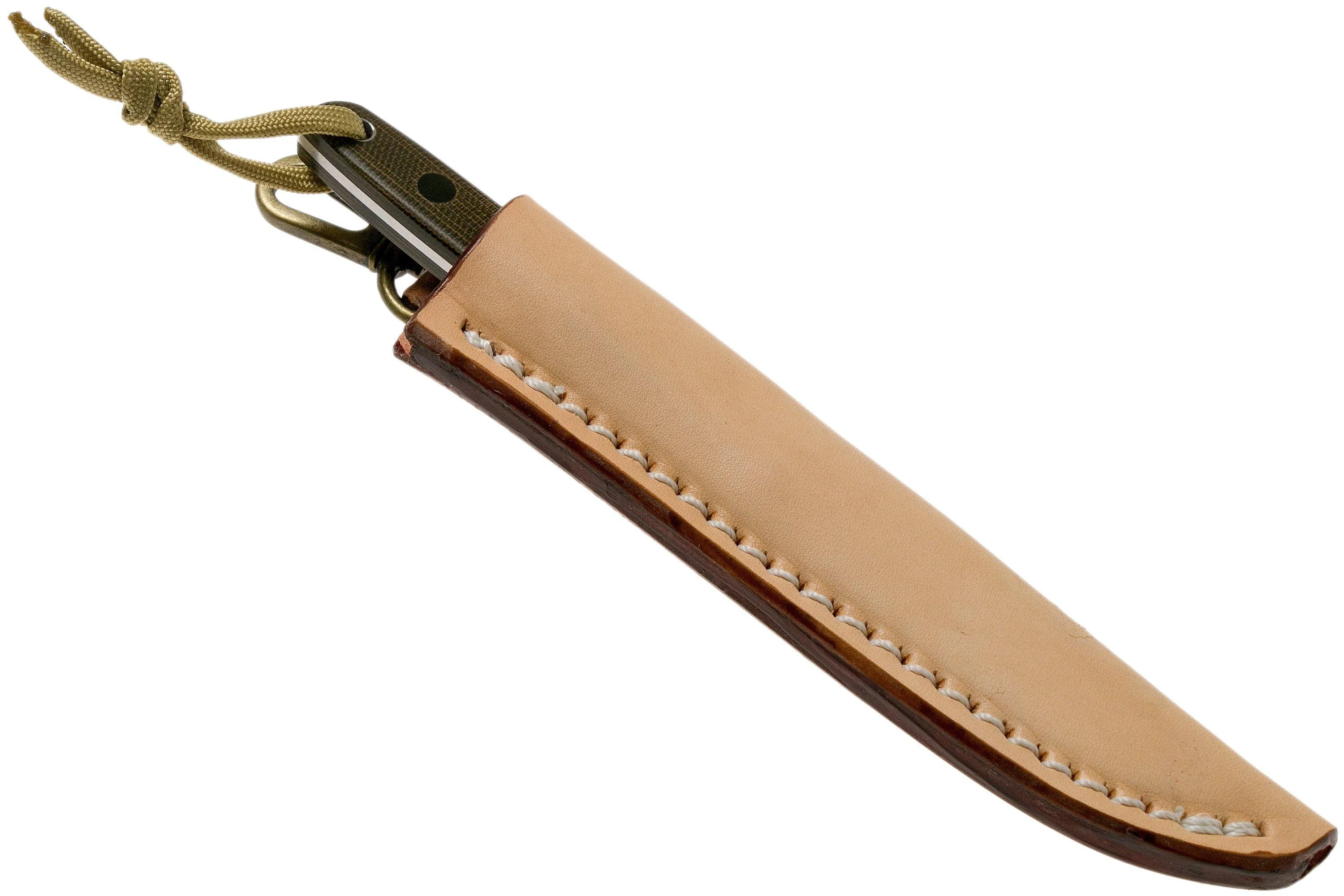 Ohta OFB SS 75 Green Canvas Micarta cuchillo fijo