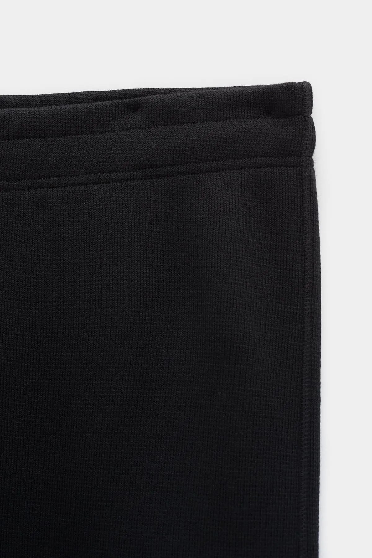 OUR LEGACY BLACK PSEUDO KNIT REDUCED TROUSER