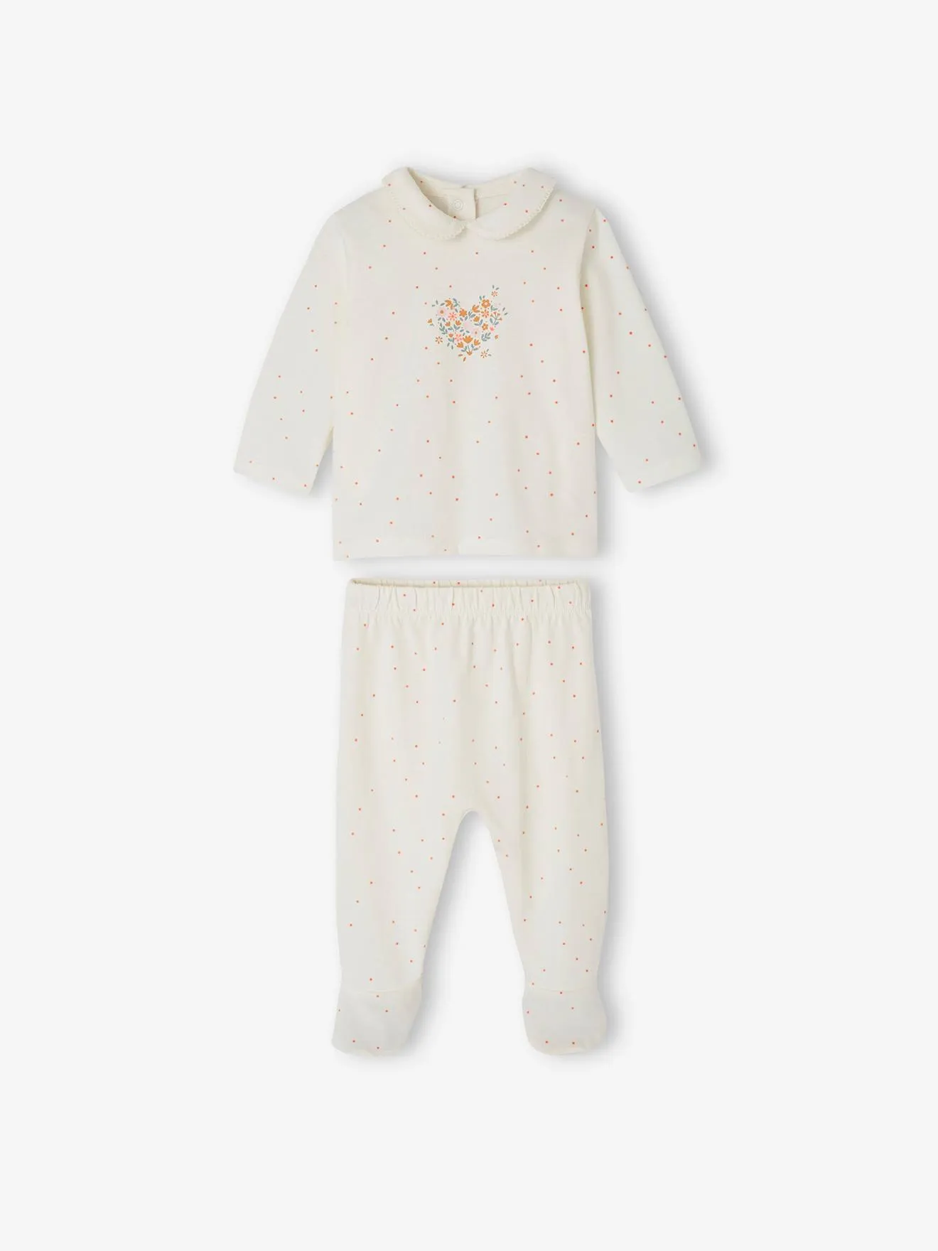 Pack de 2 pijamas de 2 prendas de punto para bebé