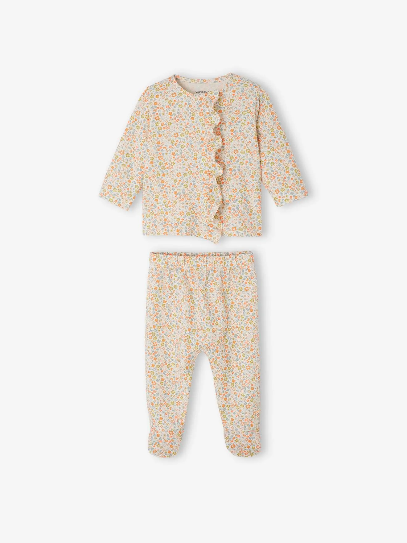 Pack de 2 pijamas de 2 prendas de punto para bebé