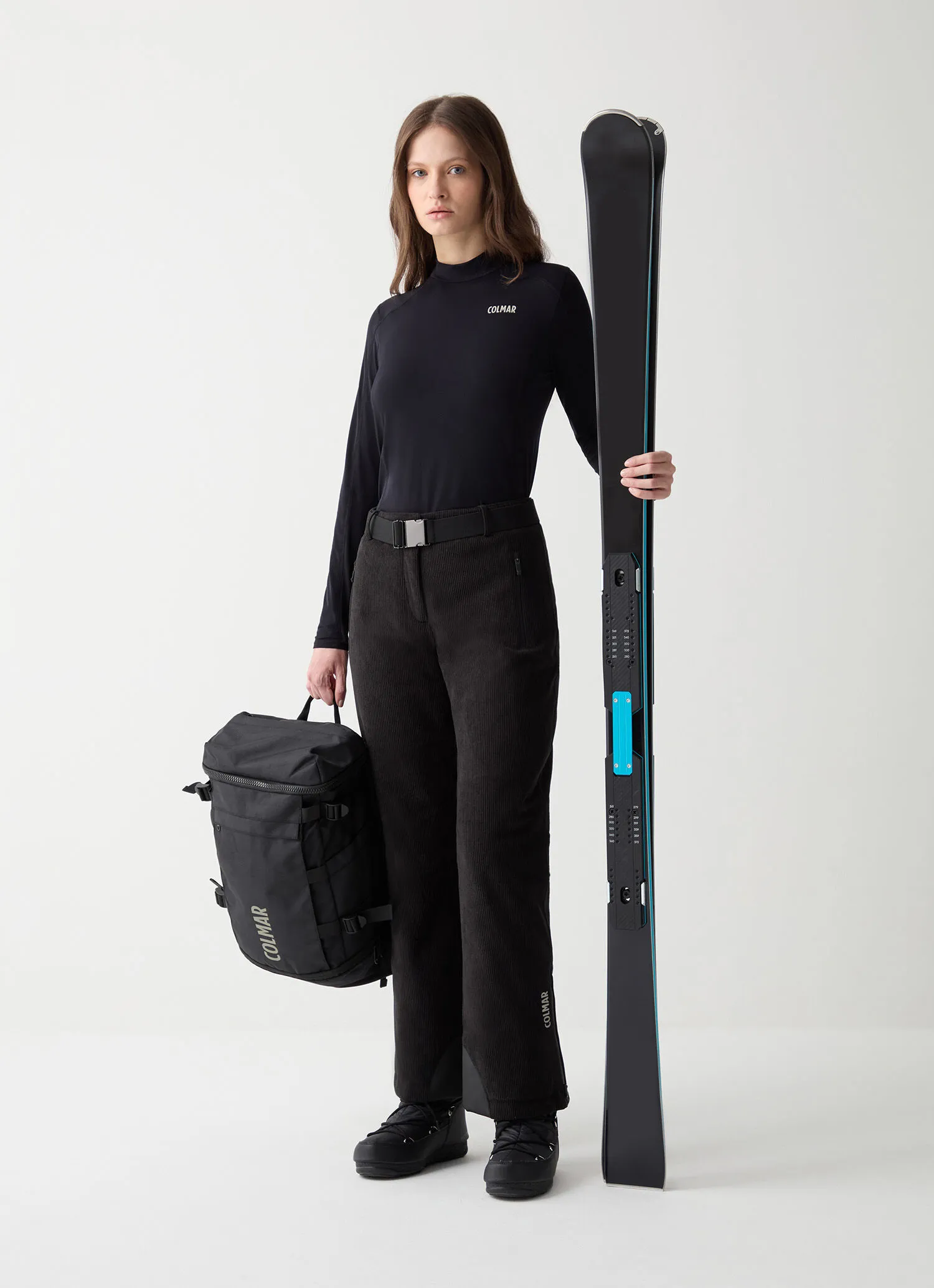 Pantalón de esquí acolchado de terciopelo