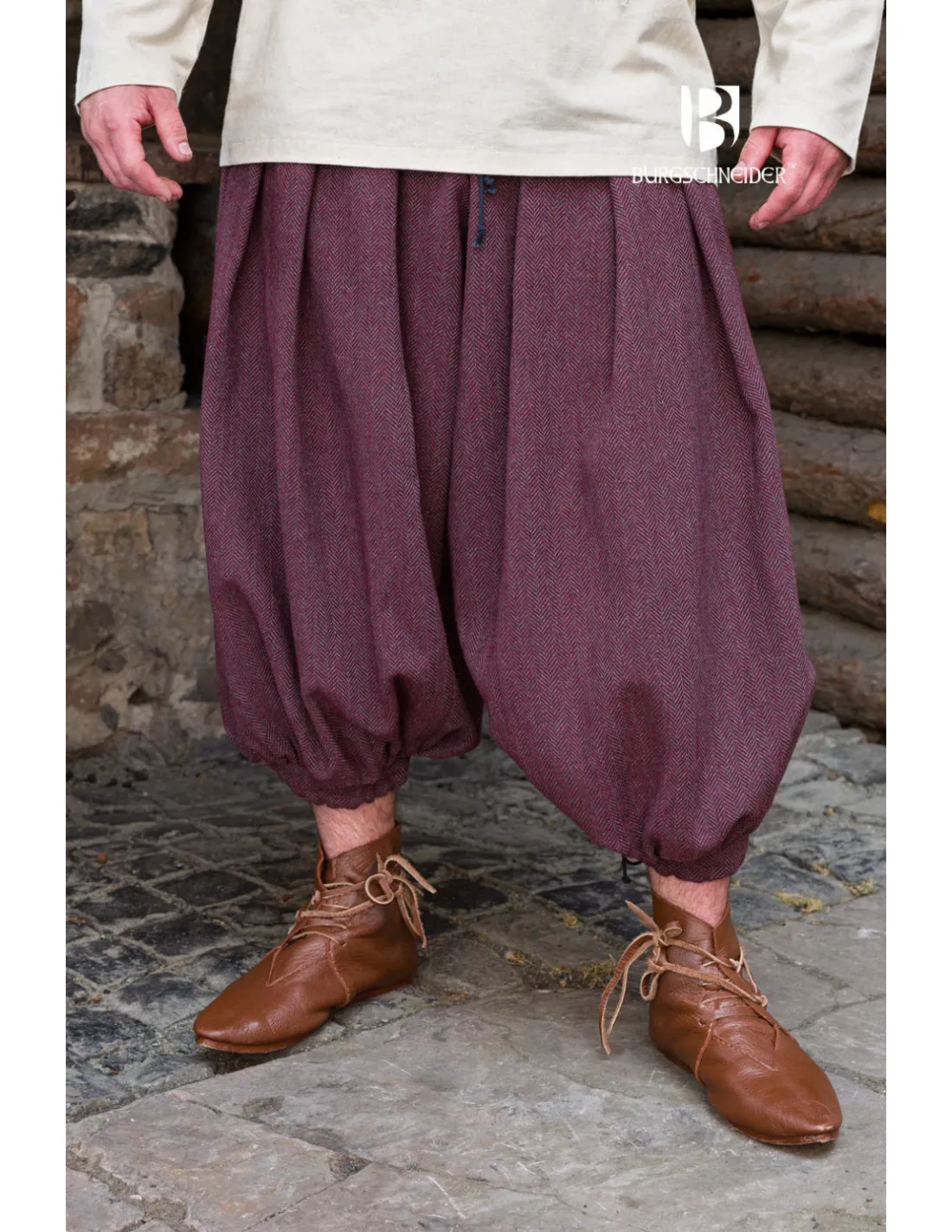 PANTALONES ANCHOS MODELO RUS BORYS, GRANATEGRIS