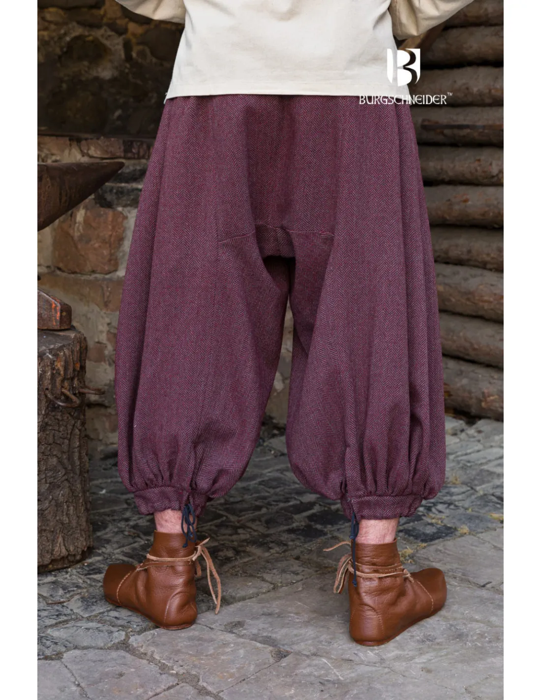 PANTALONES ANCHOS MODELO RUS BORYS, GRANATEGRIS
