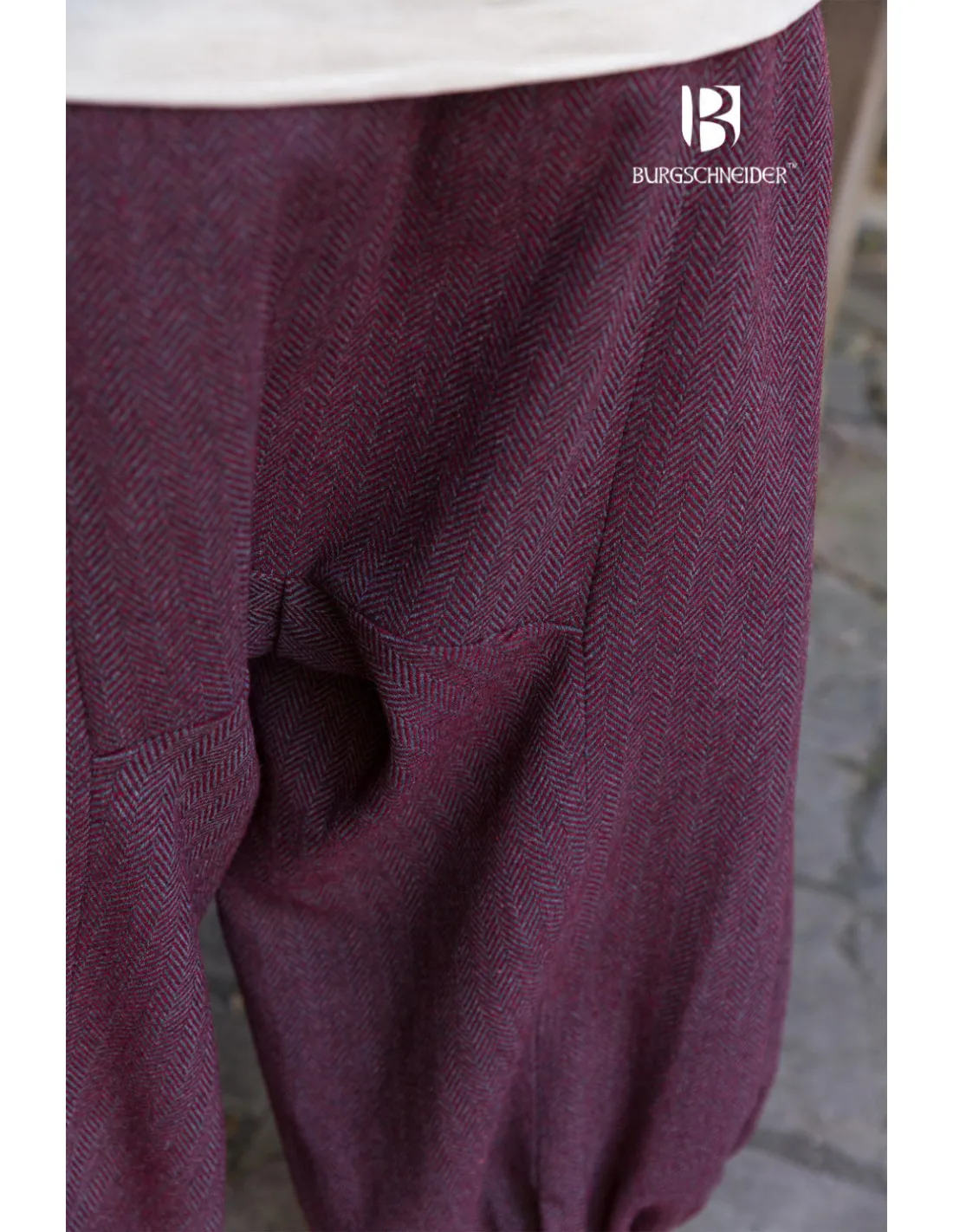 PANTALONES ANCHOS MODELO RUS BORYS, GRANATEGRIS