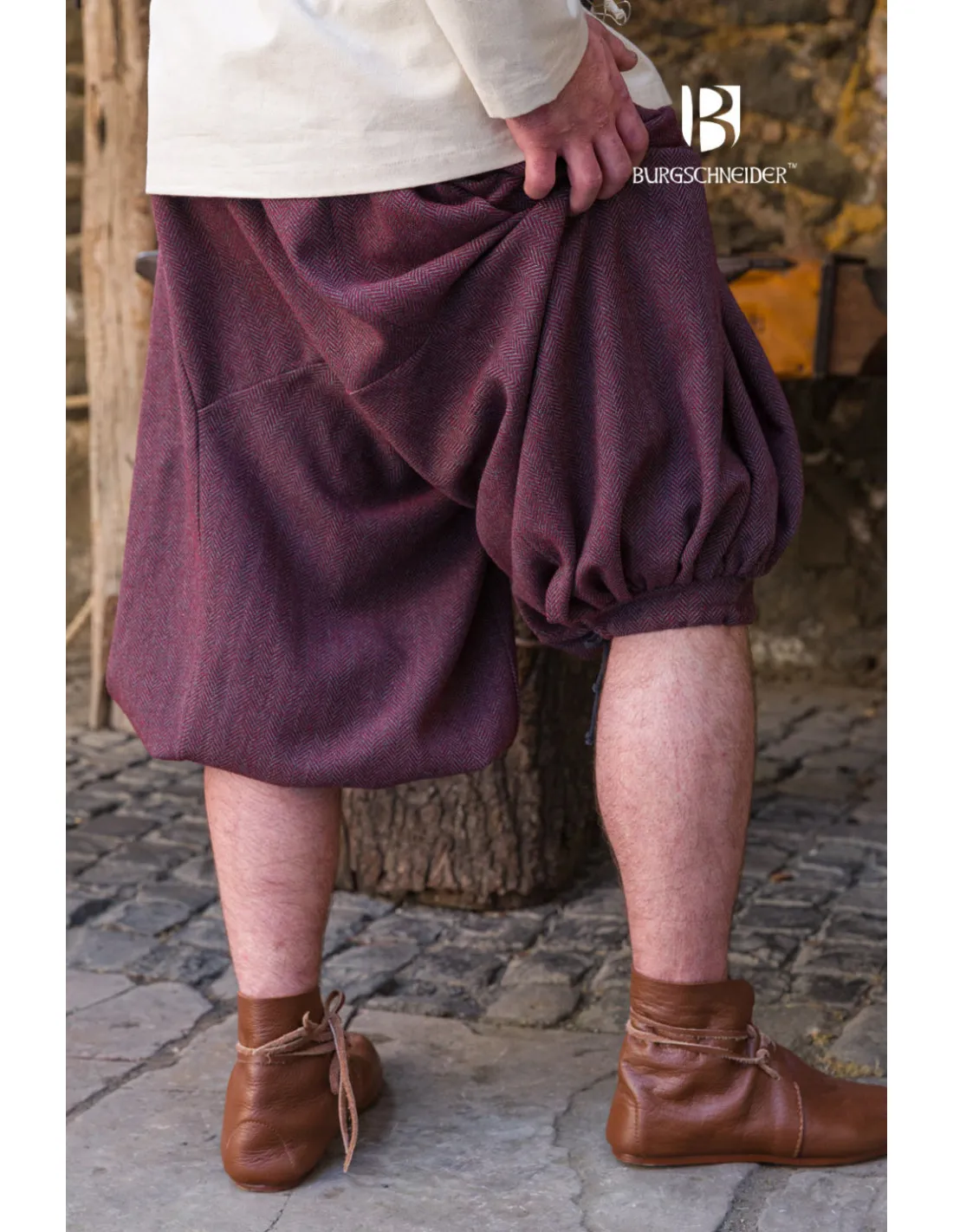 PANTALONES ANCHOS MODELO RUS BORYS, GRANATEGRIS