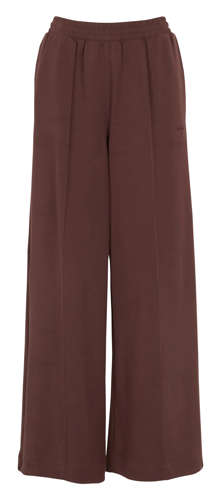Pantalón de jogging ancho de mezcla de algodón en marron