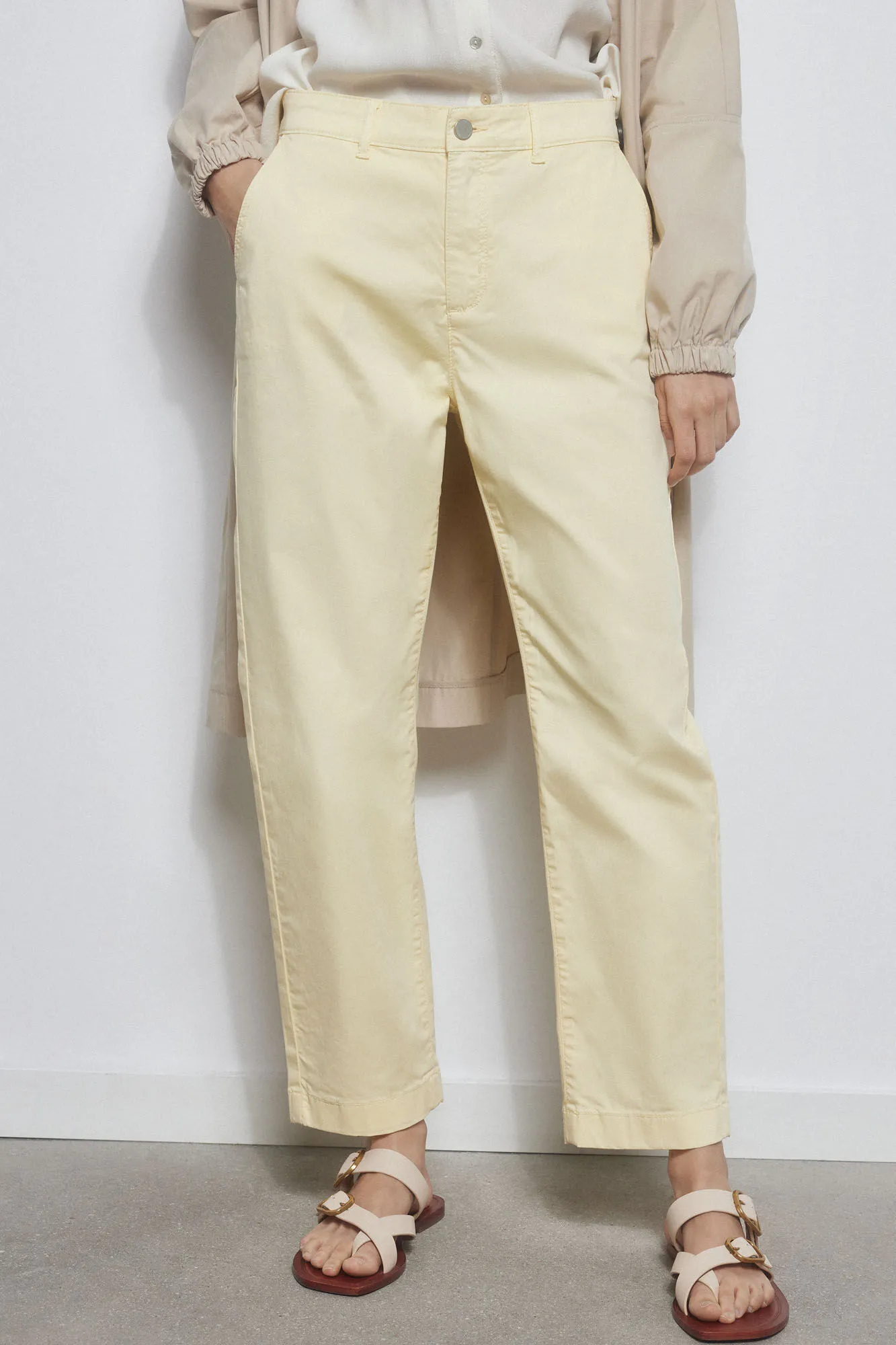 Pedro del Hierro Pantalón slim saten