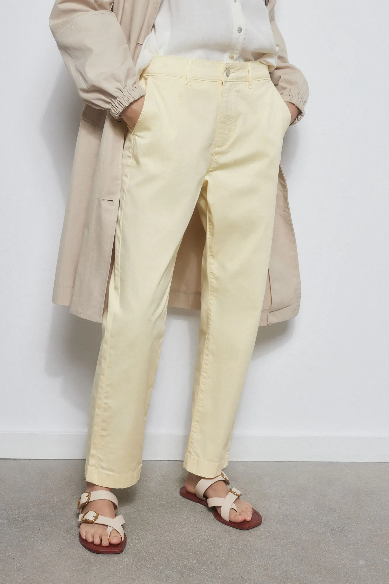 Pedro del Hierro Pantalón slim saten