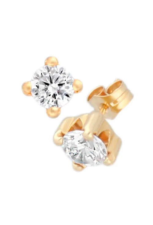 PENDIENTES GARRA ORO 18K CON CIRCONITA 234_26396