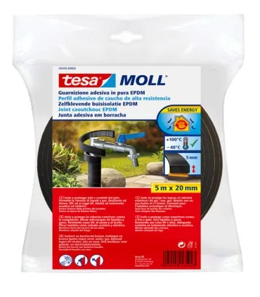 PERFIL AISLA CAUCHO PROTETUBER TESAMOLL 5MX20MM 054430000000