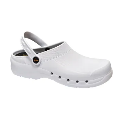 PIJAMA BLANCO SANITARIO UNISEX + ZUECO BLANCO SANITARIO 
