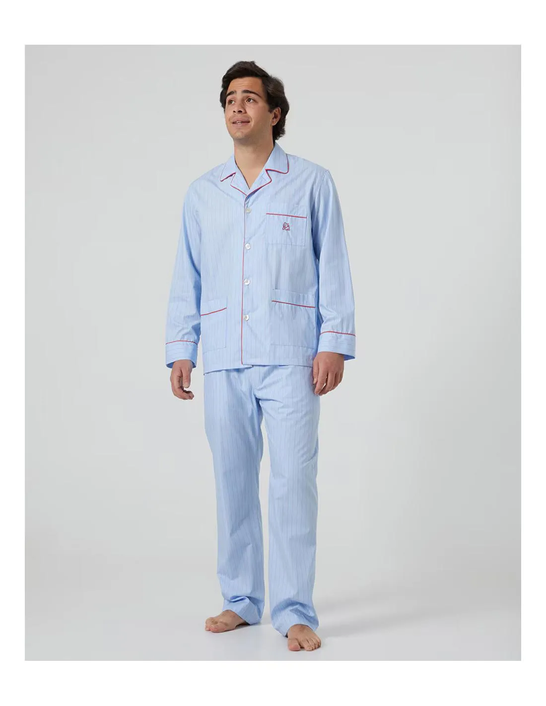 PIJAMA DE HOMBRE A RAYAS KIFFKIFF AZUL