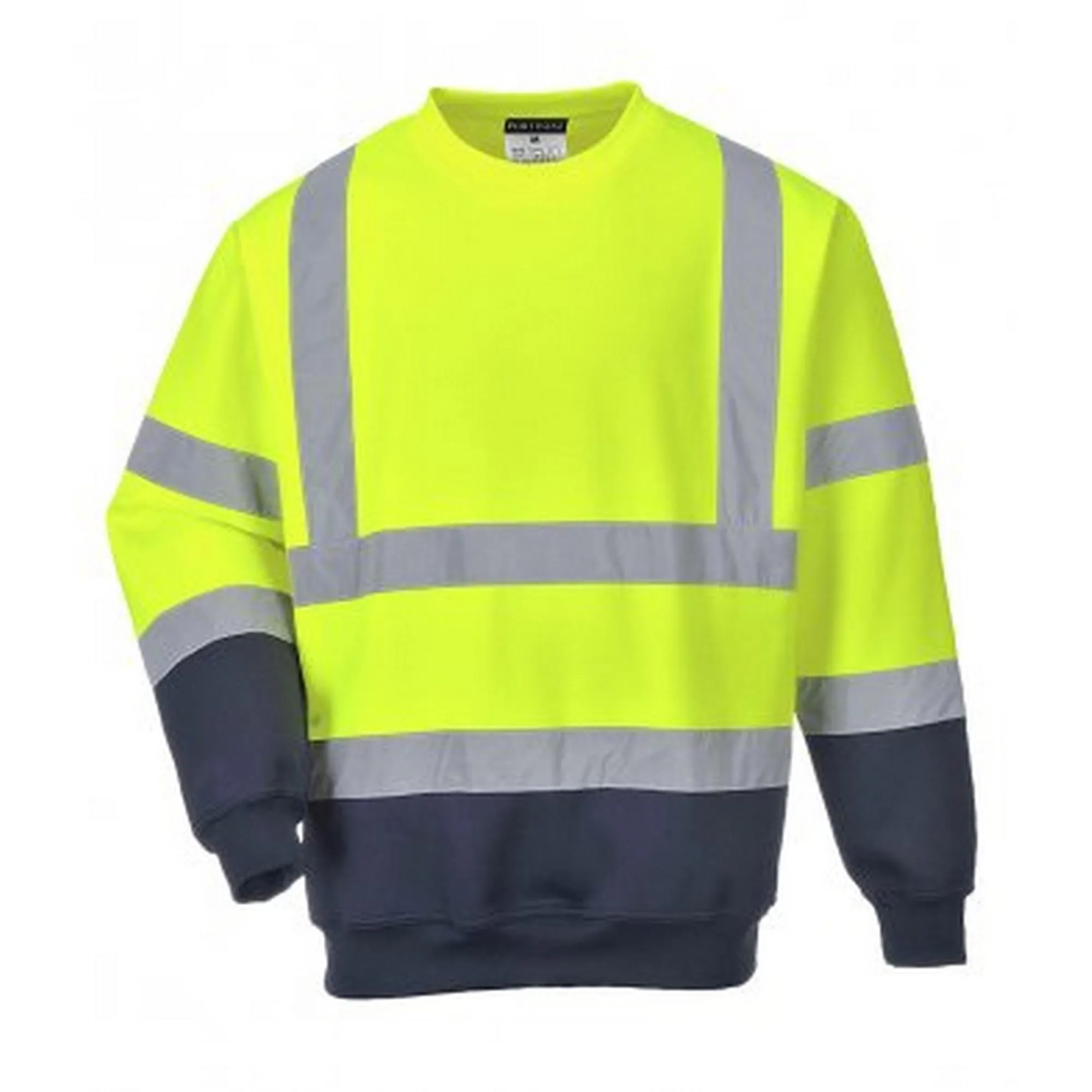 PORTWEST MENS HIVIS TWO TONE SWEATSHIRT