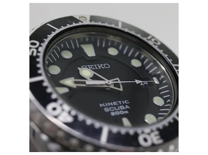 Relojes SEIKO Divers Kinetic Metal Plata Autenticación5567 