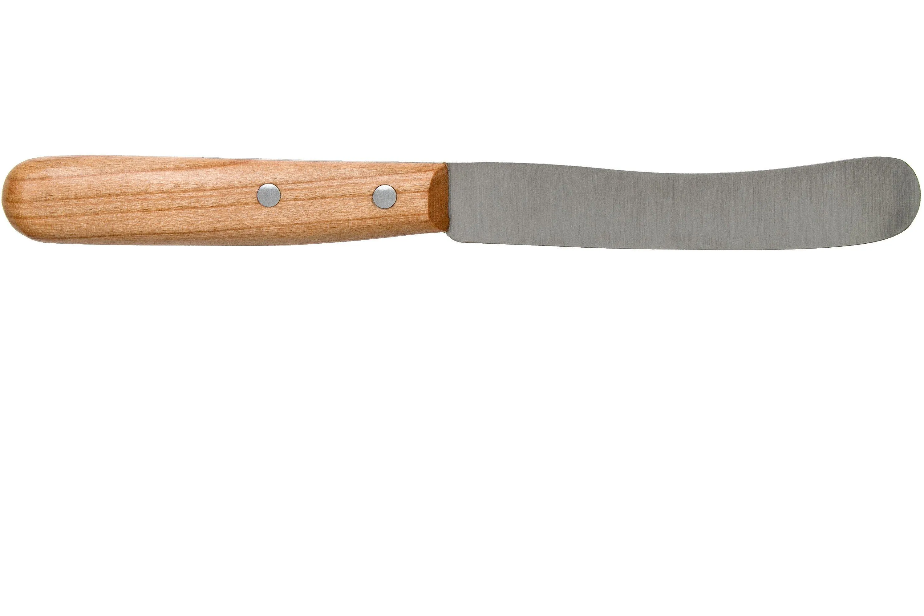 Robert Herder Buckels acero inoxidable Set de 4 cuchillos de desayuno, madera de ciruelo