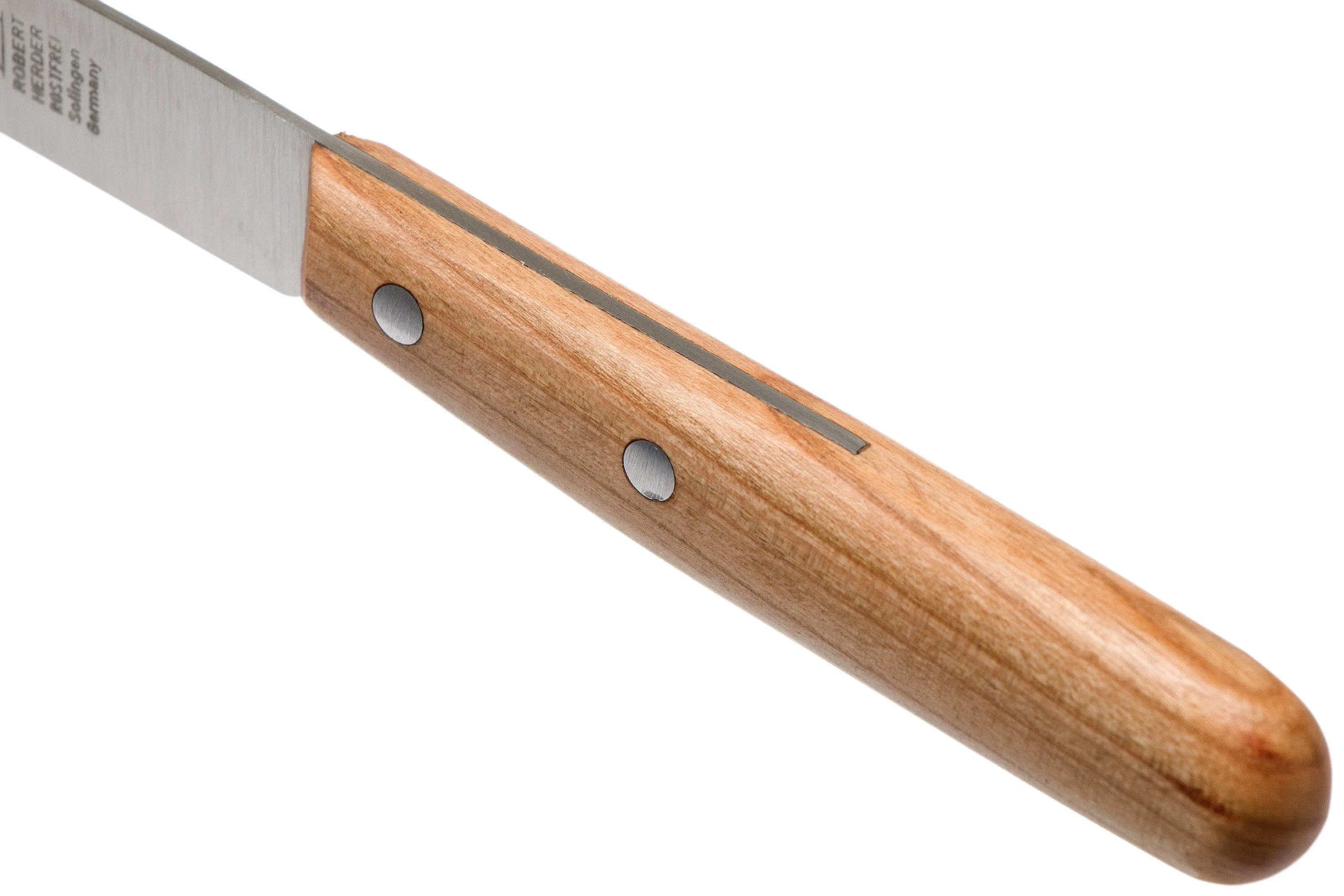 Robert Herder Buckels acero inoxidable Set de 4 cuchillos de desayuno, madera de ciruelo