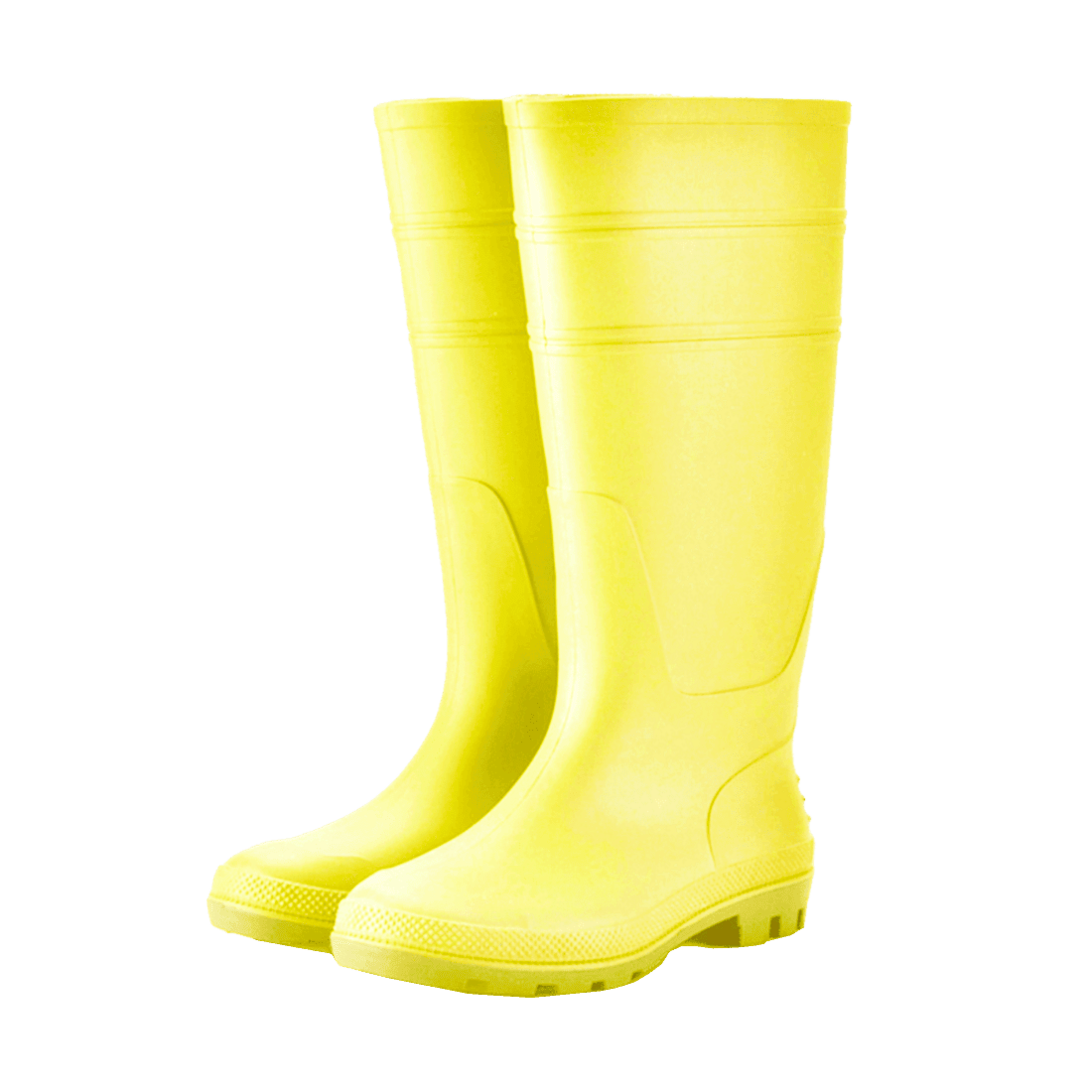 SAFETY SHOES W6036A TALLA 42 PAR DE BOTAS PVC AMARILLAS ALTAS