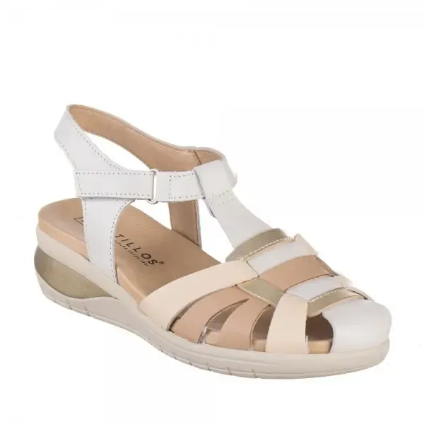 Sandalia de piel cerrada Pitillos 2802